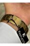 Gold Color White Dial Number Date Men's Watch - 4