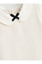 Alita City Lcw Kids Ecru Dobby Plain Girls' Dress with a Difference - 4