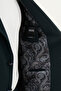 Striped Slim Fit Bag Pocket Wide Lapel Bag Pocket Men's Suit Petrol - 45407.25K - 6