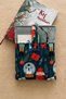 Linen Book Cover with Pockets, Padded Snap-On Book Cover, Gift for Book Lovers - 9