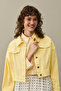 Oversize Short Denim Jacket Yellow - 6