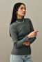 Ribbed Basic Sweater Anthracite - 3