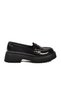 Black Patent Leather Thick Sole Women's Casual Shoes 572453 Z - 2