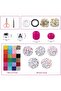 7500+ Pcs Glass Seed Beads for Bracelets Making Kit including 300pcs Alphabet Letter Beads w - 2
