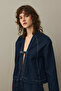 Denim Kimono Jacket Dark Blue - 6