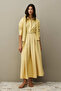 Pens Detailed Dress Yellow - 8