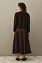 Drawstring Viscose Sweater Brown - 6