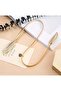Leaf Buckle Elegant Women's Gold Plated Stretchable Metal Belt - 5