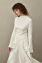 Pleated Sweater Ecru - 7