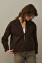 Denim Kimono Jacket Brown - 3