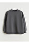 Crew Neck Oversize Women's Sweatshirt Tunic