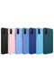Redmi 9A Case Silicone Shrp Luna Cover with Metal Frame and Button Design - Sierra Blue - 3