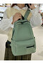 Solid Zip Closure Backpack - 4