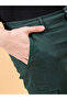 Men Dark Green Slim Fit Cargo Pants - 4