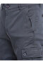 Men Blue Mid Rise Slim Fit Cargo Pants - 4