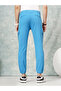 Men Blue Mid Rise Slim Fit Cargo Pants - 5