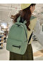 Solid Zip Closure Backpack - 3