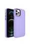 iPhone 12 Pro Max Compatible Hard Shrp Botox Case with Metal Frame and Button Design-Lilac