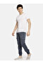 Men Blue Mid Rise Slim Fit Cargo Pants - 5