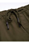 Men Olive Slim Fit Cuffed Joggers - 4