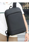 Solid Zip Closure Backpack - 4