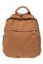 Solid Canvas Zip Closure Backpack - 5