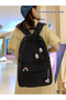 Solid Zip Closure Backpack - 5