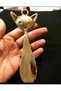 Brass Shoe Horn with Bag and Boy Cat Figure - 3