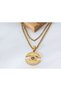 Steel Women's Special Design Double Evil Eye Figured Necklace Does Not Tarnish (2 Year Importer Warranty) - 5