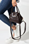 Women's Brown Stylish Elegant and Suitable for Daily Use Shoulder and Hand Bag - 5