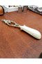 Brass Shoe Horn with Bag and Boy Cat Figure - 4