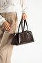 Estes Brown Women's Shoulder Bag with Leather Strap - 2