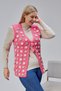 Middle-Aged Women's Special Design Pearl-Colored Daisy Floral Mother Vest
