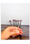 Glass Crystal Pink 6-Piece Teaspoon Set - 2
