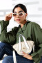 Stylish and Convenient Mini Shoulder and Crossbody Bag with Modern Design and White Handles for Women - 5