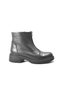 101809 Genuine Leather Zippered Thick Heel Casual Women's Boots