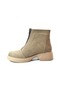 101809 Genuine Leather Zippered Thick Heel Casual Women's Boots - 3