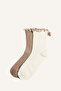 Women's Ribbon 2-Pack Cotton Socks G2411Axns