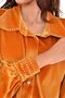 Women's Velvet Shirt Pants Mustard Set - 6