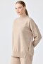 Buttoned side tunic pant set mink - 3