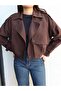 Double-Breasted Collar Buttoned Short Trench - 6