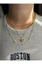 Women's 3-Piece Phoenix Detailed Combination Necklace