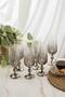 6-Piece Silver Fishbone Crystal Coffee Side Dish 180ml - 4