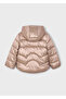 4-10 Years Old Girl's Fiber-Filled Double-Sided Coat – Brown & Floral Pattern - 3