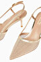 Joel 75 Crystal Slingback Heels, Sparkling Mesh Design - 4