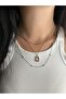 Women's 3-Piece Eye Plate Detailed Combination Necklace - 2
