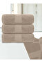 Pack of 4 - Luxury Cotton Large Bath Towel, Beige 70x140cm - 3