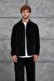 Men's Shirt 251 Velvet and Pantalon Black Oversize Loose Fit - 5