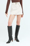 Women's Belted Faux Suede Skirt - 2