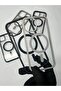 Transparent Natural/Black Titanium Border Case For iPhone 15 Pro